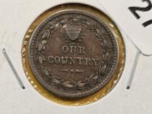 "Our Country" Civil War Token