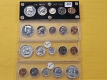 Two Silver Proof and two Silver Uncirculated Coin Sets