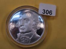 One Troy Ounce .999 Silver Proof Art Round