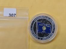 One Troy Ounce .999 Silver Proof Art Round