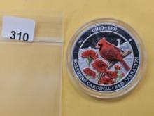 One Troy Ounce .999 Silver Proof Art Round