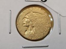 GOLD! Brilliant About Uncirculated Plus 1914 Gold Indian 2.5 Dollars