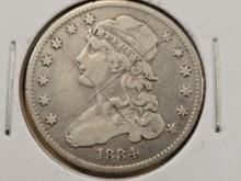 1834 Capped Bust Silver Quarter