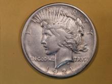 ** KEY DATE ** 1921 Peace Dollar in Very Fine plus