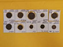 Ten little better coins from India
