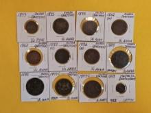 Twelve more coins from India