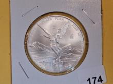 GEM Brilliant Uncirculated 2023 Mexico silver Onza
