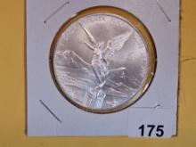 GEM Brilliant Uncirculated 2023 Mexico silver Onza