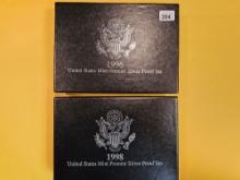 1996 and 1998 US Premier SILVER Proof Sets