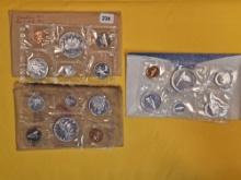 Three Canadian Silver Prooflike Sets