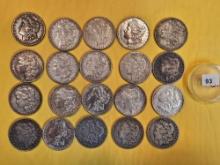 ** FULL ROLL ** Twenty Morgan Silver Dollars