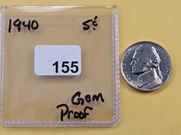 GEM Proof 1940 Jefferson Nickel