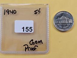 GEM Proof 1940 Jefferson Nickel