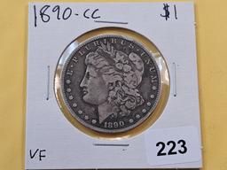 ** KEY DATE! ** 1890-CC Morgan Silver Dollar
