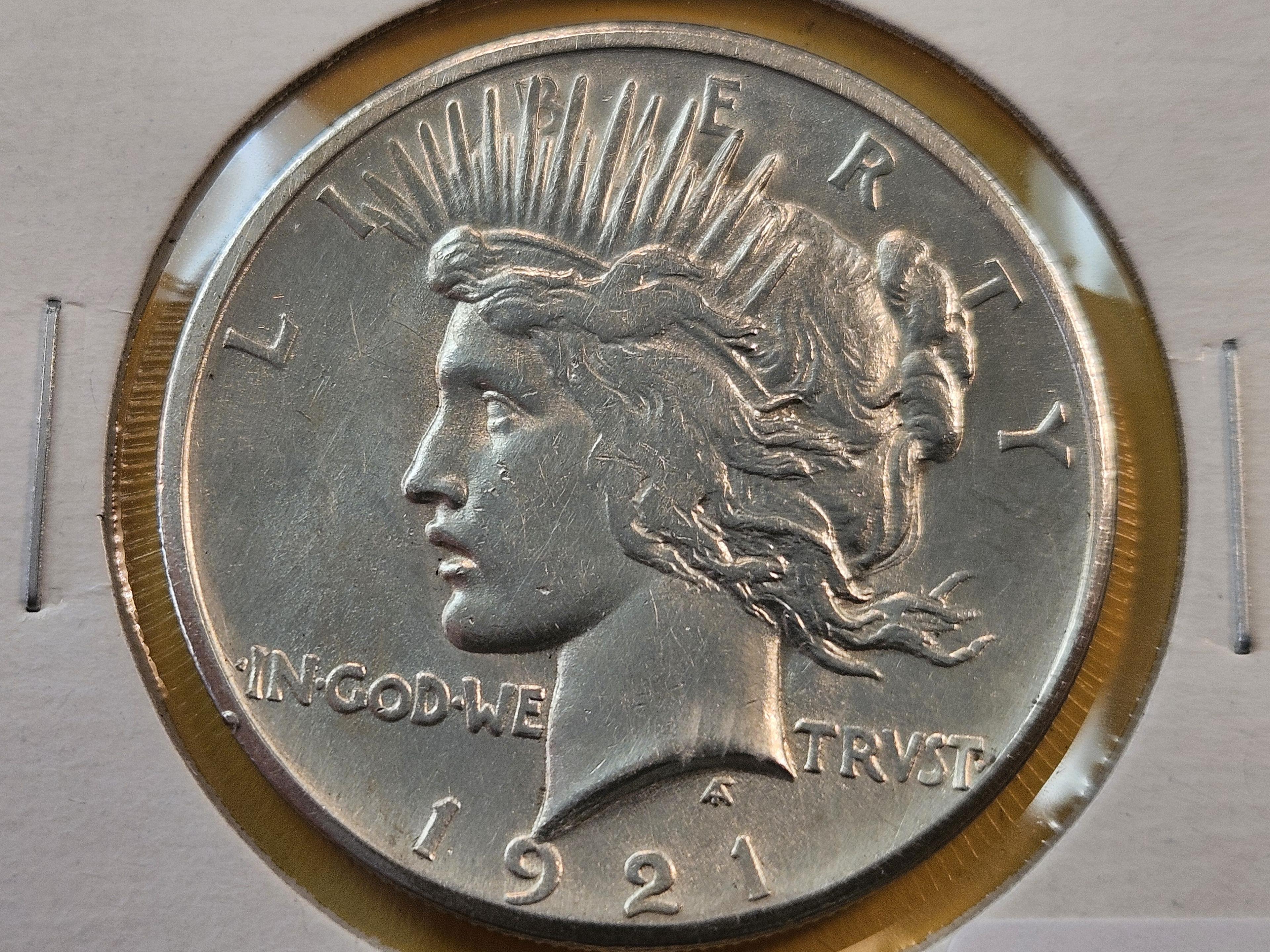 ** KEY DATE ** 1921 Peace Silver Dollar