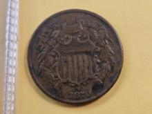 1870 Two Cent Piece