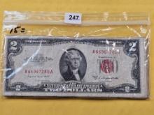 Fifteen Circulated Two Dollar Federal Reserve Notes