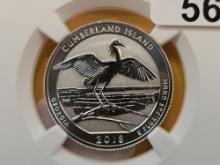 PERFECT! NGC 2018-S America the Beautiful Silver Quarter in Proof-70 Reverse Proof