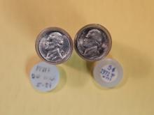 Two Better Date Brilliant Uncirculated rolls of 1971 Jefferson Nickels