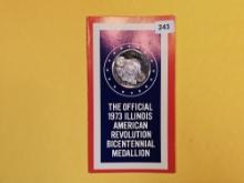 1973 Illinois SILVER American Revolution Bicentennial Medal