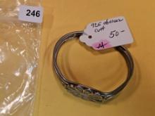 Sterling Silver, Native American, hand-crafted cuff