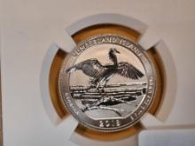 PERFECT! NGC 2018-S SILVER Washington Quarter in Proof 70 Reverse Proof