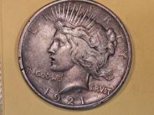 ** KEY DATE ** 1921 Peace Dollar in Extra Fine