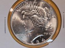 * Very Choice Brilliant Uncirculated 1934 Peace Silver Dollar