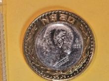 GEM 1993 Mexico silver-center 20 new Pesos