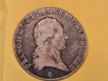 1797-C Austrian Netherlands 1/2 Kronenthaler
