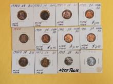 Twelve Toned Wheat cents
