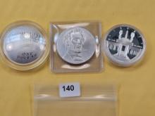 Three US Commemorative Silver Dollars