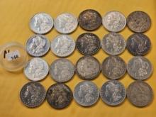 ** FULL ROLL ** Twenty Morgan Silver Dollars
