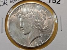 Variety! 1925-S Peace Silver Dollar with DDO Leaves