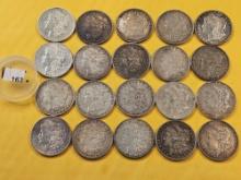 ** FULL ROLL ** Twenty Morgan Silver Dollars