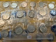 Twenty Brilliant Uncirculated Eisenhower Silver Dollars