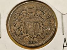 1865 Two-cent Piece