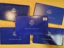 Five Liberty Coins US Proof Sets