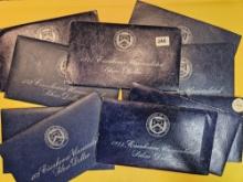 Ten SILVER Blue Ikes in original flat packs