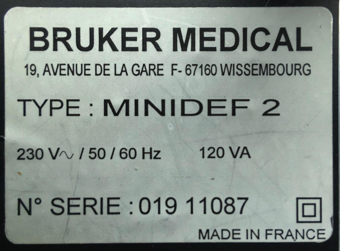 Bruker Medical Minidef 2 Portable Defibrilator