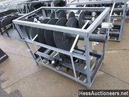 2020 JCT HYDRAULIC AUGER DRIVE AND BITS FOR SKID STEER