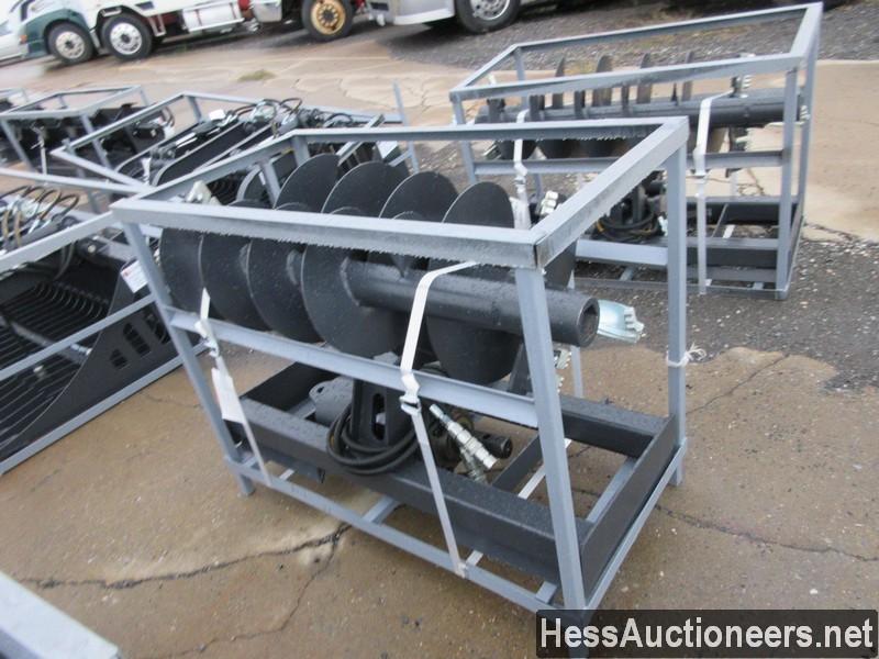 2020 JCT HYDRAULIC AUGER DRIVE AND BITS FOR SKID STEER