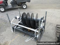NEW JCT AUGER ATTACHMENT WITH 12&#34; X 18&#34; BIT, STOCK # 52365