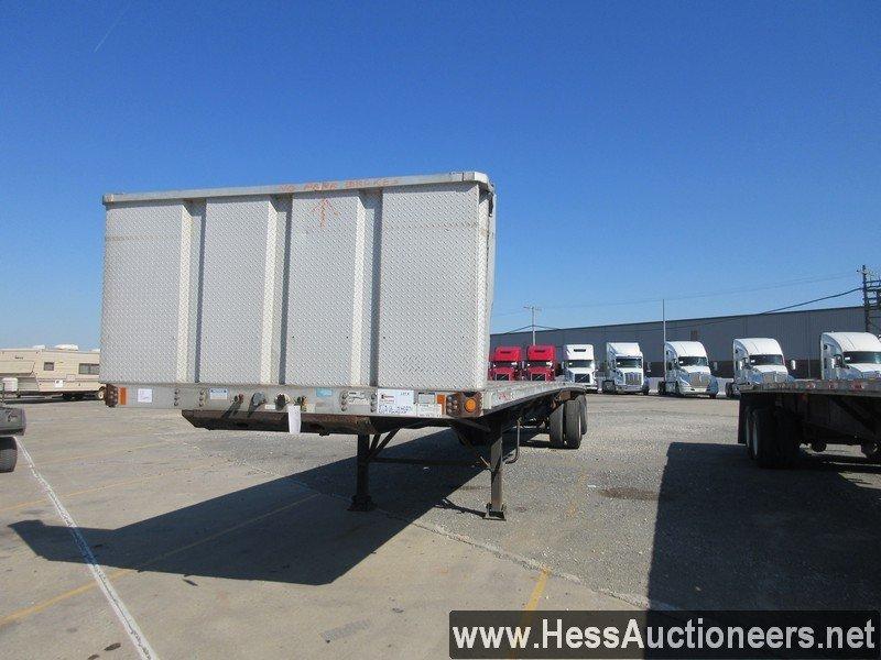 2007 FONTAINE 48' X 102&quot; W FLATBED TRAILER, CRACK IN FRAME NEAR 5TH WHEEL PLATE, NO BRAKES, 800