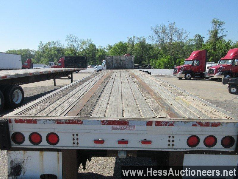 2007 FONTAINE 48' X 102&quot; W FLATBED TRAILER, CRACK IN FRAME NEAR 5TH WHEEL PLATE, NO BRAKES, 800