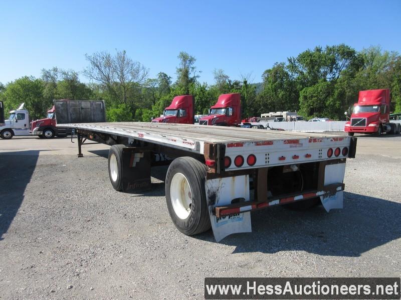 2007 FONTAINE 48' X 102&quot; W FLATBED TRAILER, CRACK IN FRAME NEAR 5TH WHEEL PLATE, NO BRAKES, 800