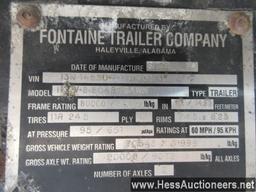 2007 FONTAINE 48' X 102&quot; W FLATBED TRAILER, CRACK IN FRAME NEAR 5TH WHEEL PLATE, NO BRAKES, 800