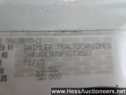 2015 FREIGHTLINER CASCADIA T/A DAYCAB, HESS REPORT IN PHOTOS, 543668 MILES