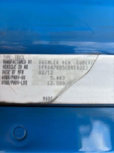 2012 FREIGHTLINER COLUMBIA GLIDER T/A SLEEPER