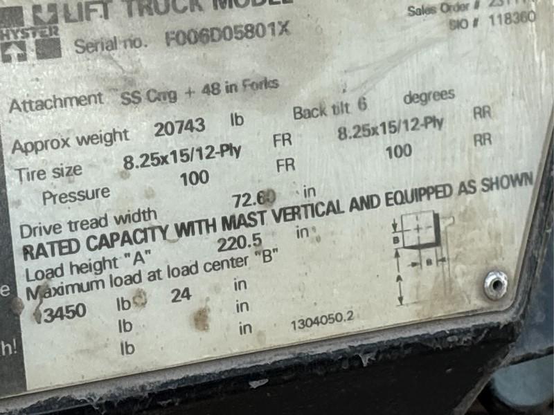 HYSTER  15K H155XL2  FORKLIFT